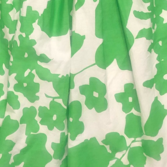 NWOT Fit To Go- Vibrant 🍏Green Floral Skirt Fully Lined SZ SMALL 100% Cotton - Picture 4 of 4
